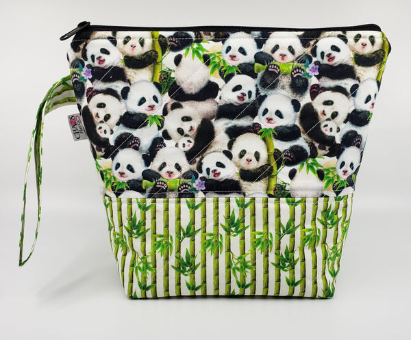 Pandas and Bamboo - Project Bag - Small
