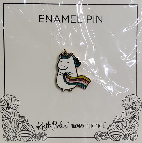 Enamel Pin - Unicorn Crocheting