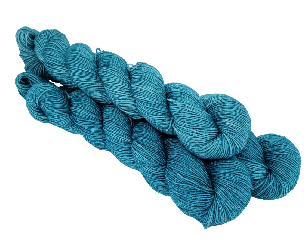 Teal Escape - Tonal Deluxe Sock 100 - CHAOS Fiber Co