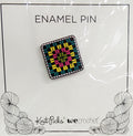 Enamel Pin - Grannie Square