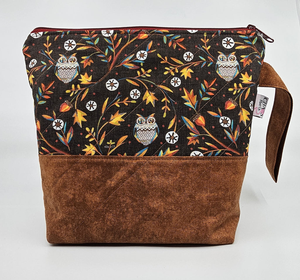 Owls in the Leaves - Project Bag - Small
