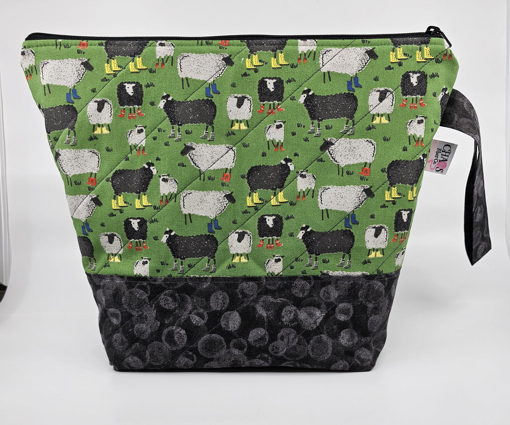 Sheep in Socks - Project Bag - Medium