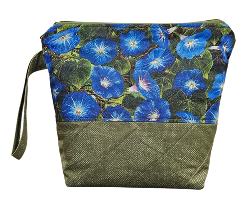 Morning Glory - Green - Project Bag - Small