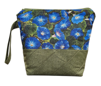 Morning Glory - Green - Project Bag - Small