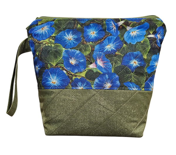 Morning Glory - Green - Project Bag - Small