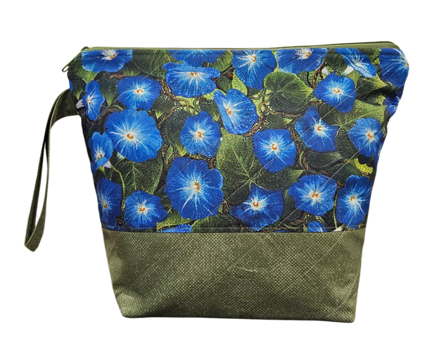 Morning Glory - Green - Project Bag - Medium