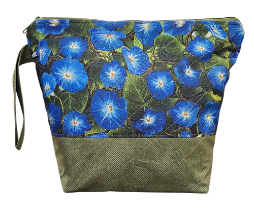 Morning Glory - Green - Project Bag - Medium - CHAOS Fiber Co