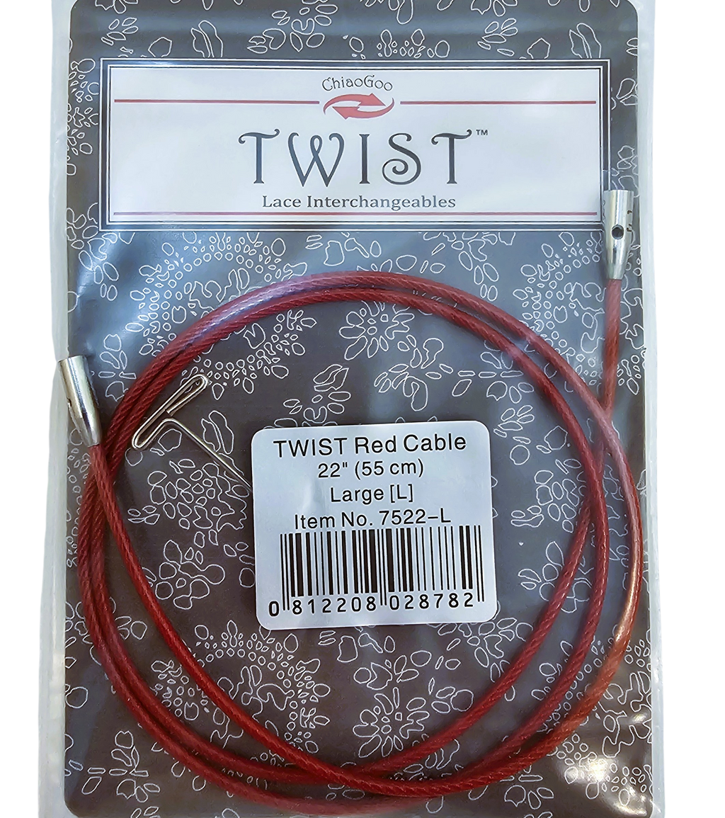 ChiaoGoo TWIST Red Cables - Large