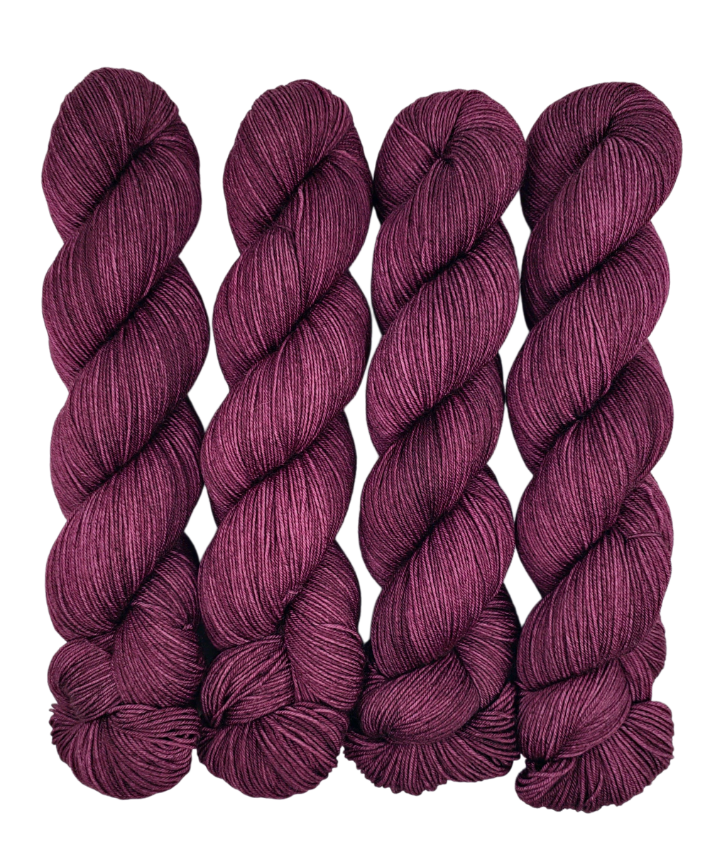 Burgundy - Tonal Deluxe Sock 100 - CHAOS Fiber Co