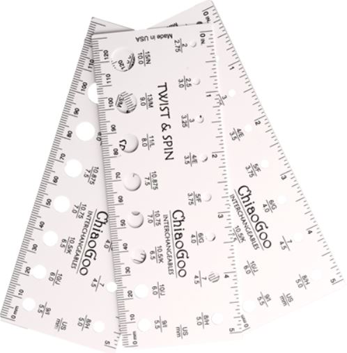 ChiaoGoo 5″ Needle Gauge - CHAOS Fiber Co