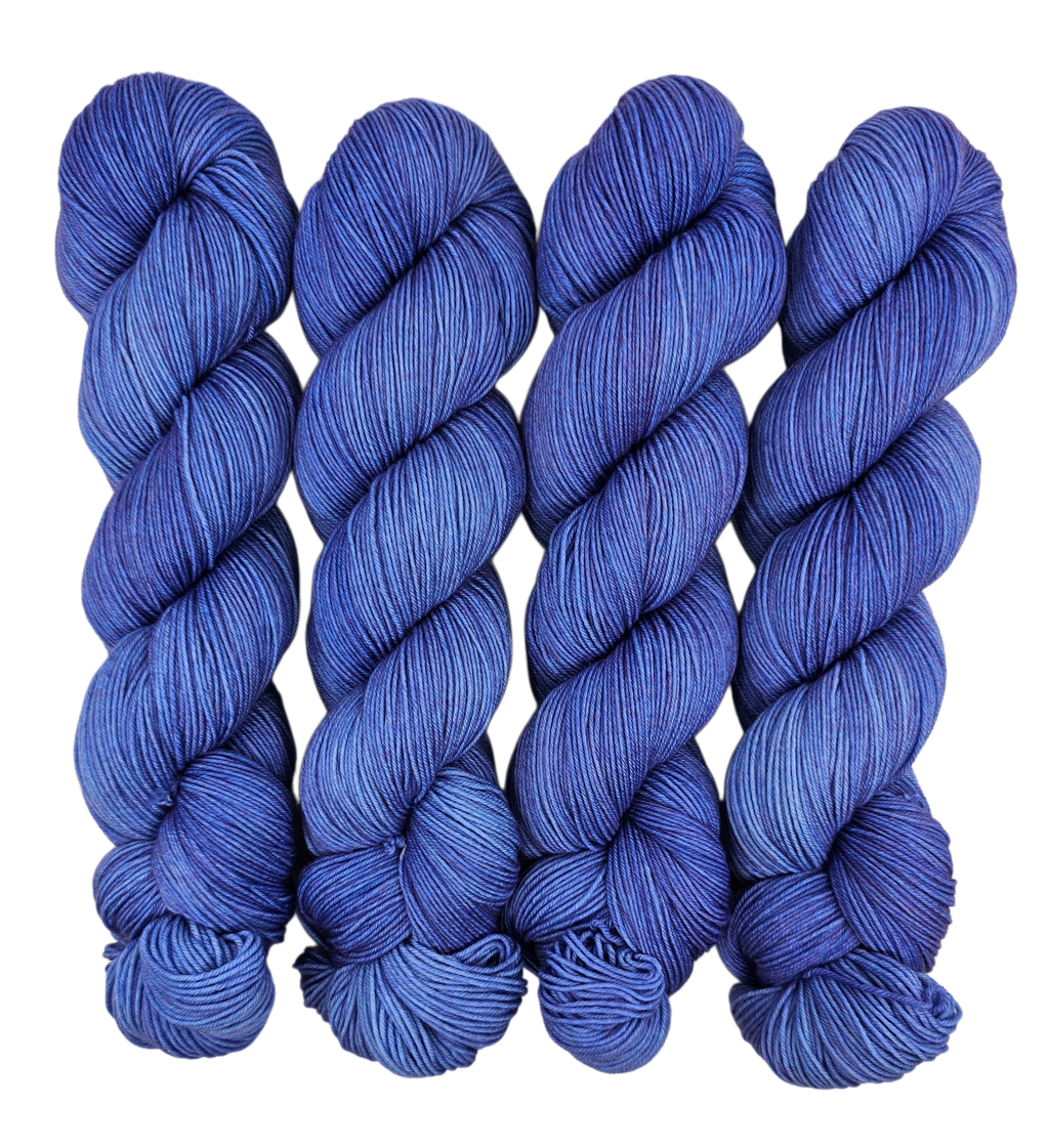 Electric Blue - Tonal Deluxe Sock 100 - CHAOS Fiber Co