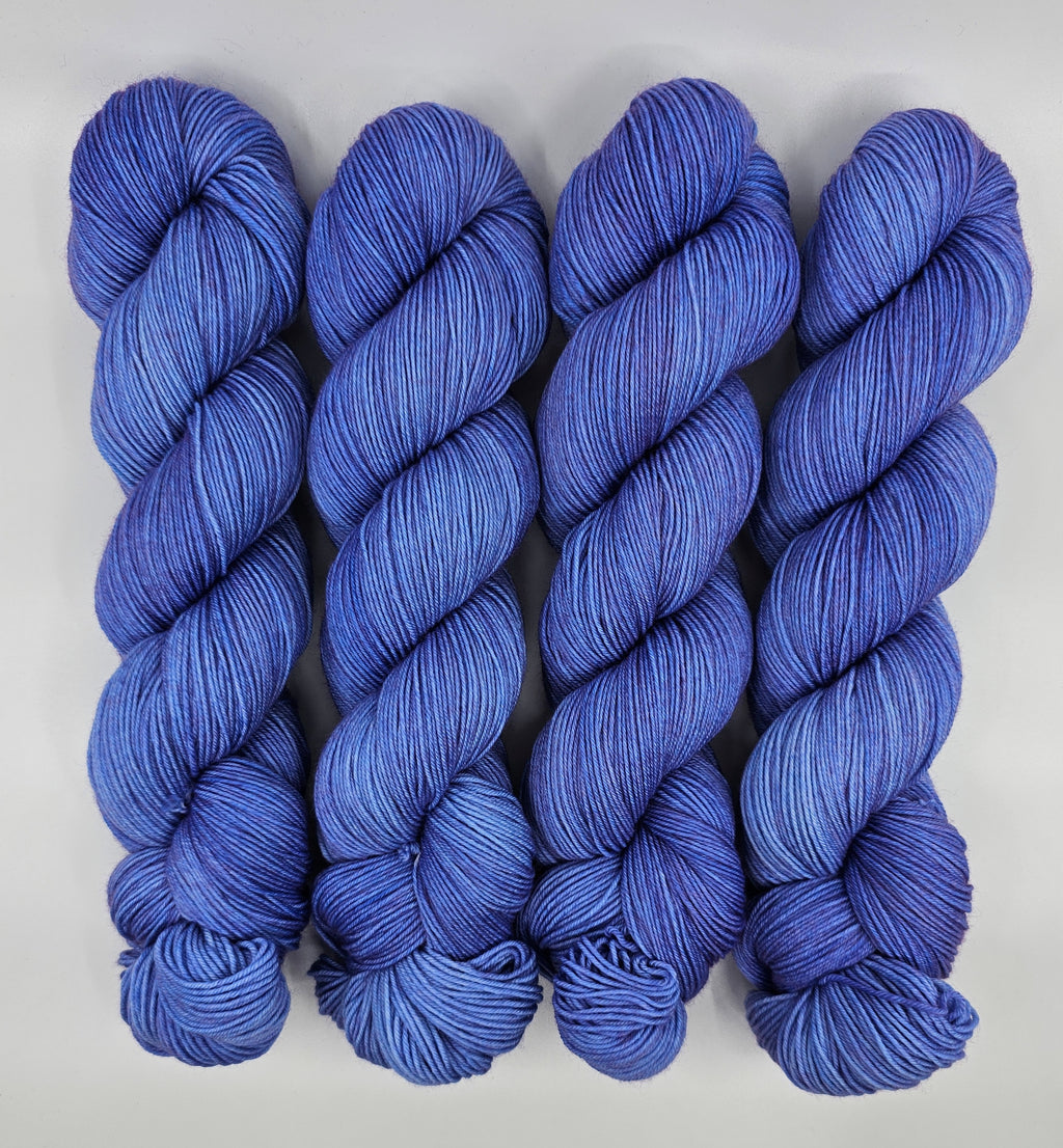 Electric Blue - Tonal Deluxe Sock 100 - CHAOS Fiber Co