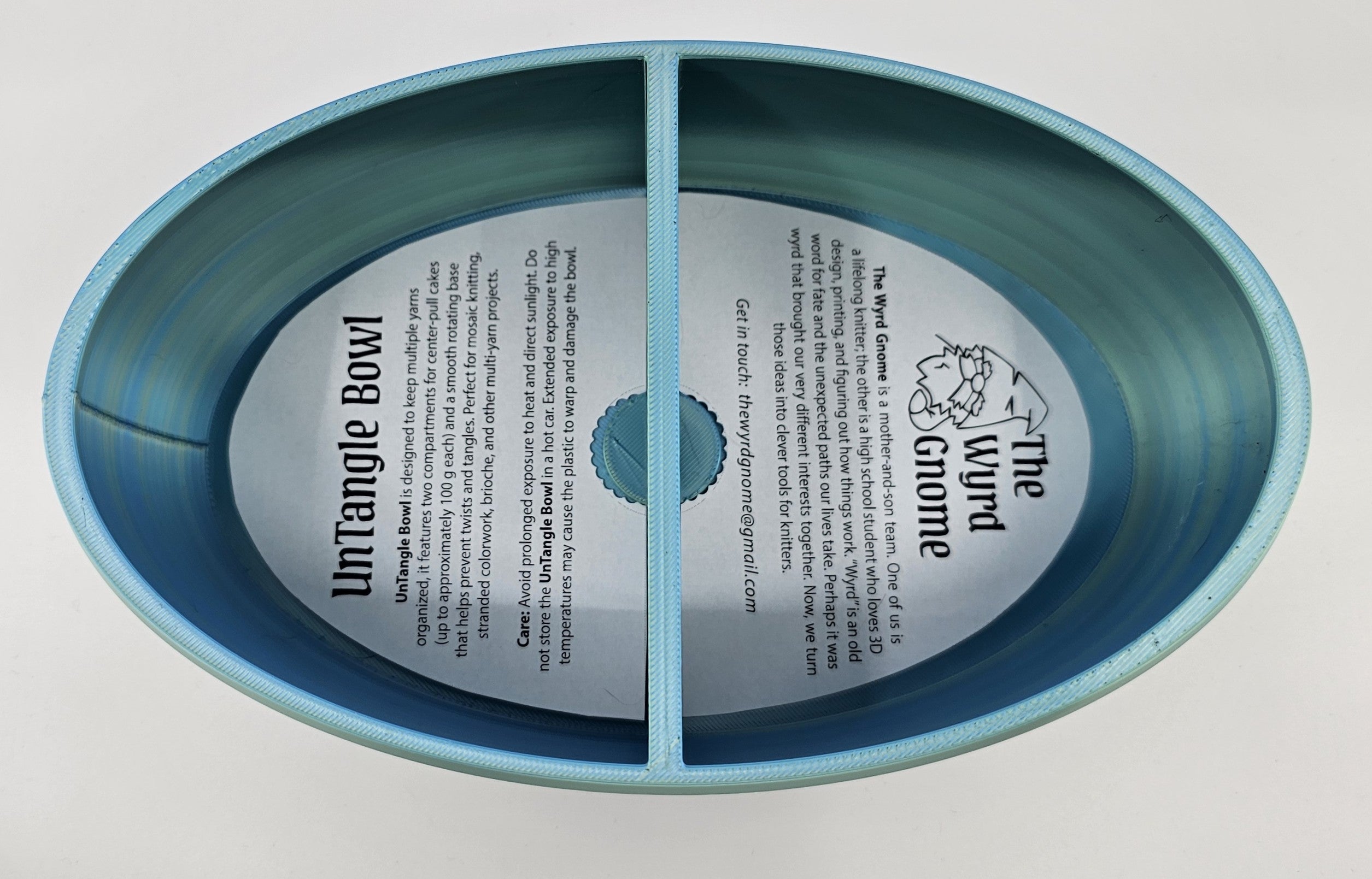 The Wyrd Gnome UnTangle Bowl - Glacier Silk