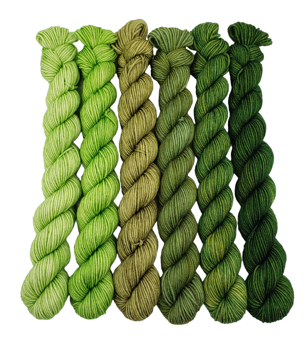 Greener Pastures - Minis Gradient Set - CHAOS Fiber Co