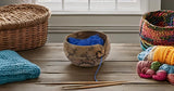 Yarn Bowl - Handcrafted Wooden (6" x 6" x 3")