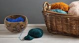 Yarn Bowl - Handcrafted Wooden (6" x 6" x 3")