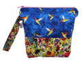 Hummingbirds on Blue - Project Bag - Small - CHAOS Fiber Co