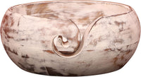 Yarn Bowl - IK Mango Wooden (7" x 7" x 3'')