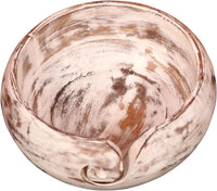 Yarn Bowl - IK Mango Wooden (7" x 7" x 3'')