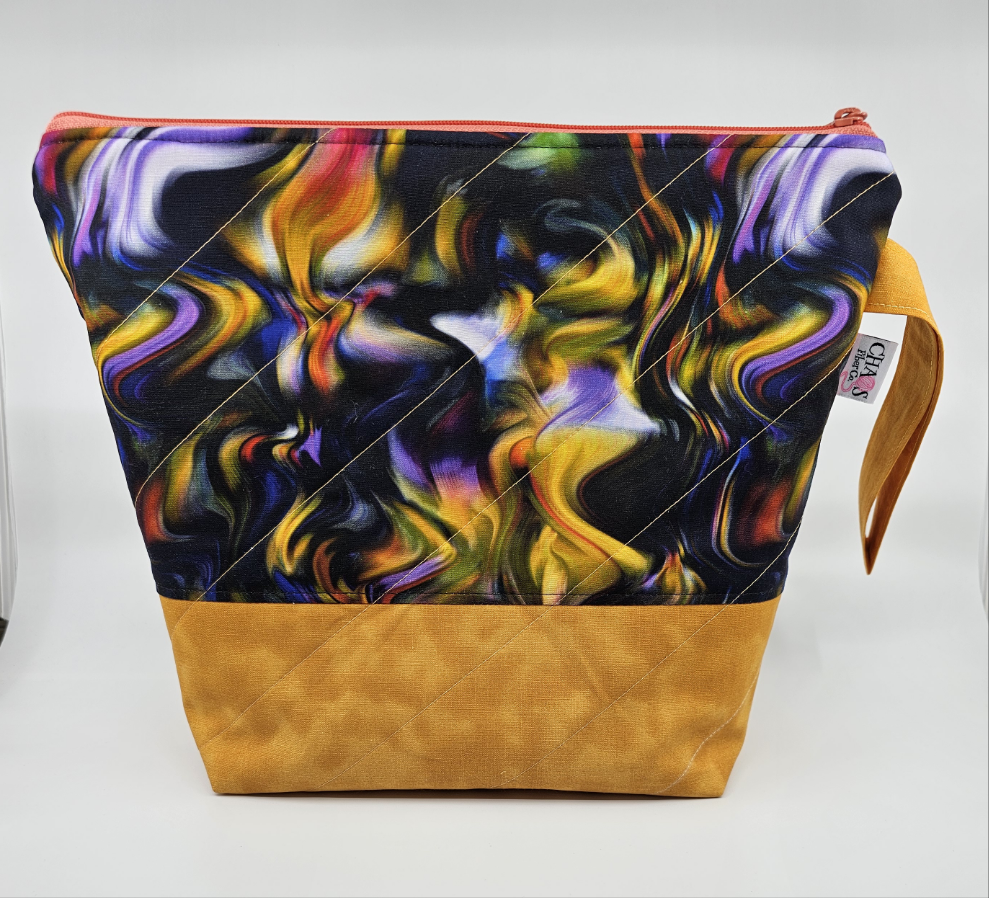 Oil Slick and Gold - Project Bag - Medium