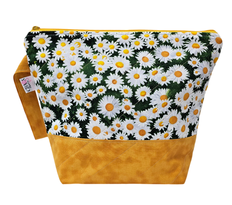 Happy Daisies - Project Bag - Medium