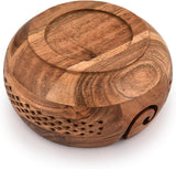 Yarn Bowl - Kimona Acacia Wood (7" x 7" x 4'')