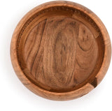 Yarn Bowl - Kimona Acacia Wood (6" x 6" x 3'')