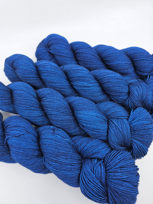 Midnight Blue - Tonal Deluxe Sock 100 - CHAOS Fiber Co