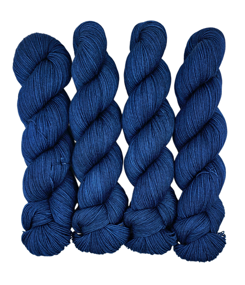 Midnight Blue - Tonal Deluxe Sock 100 - CHAOS Fiber Co