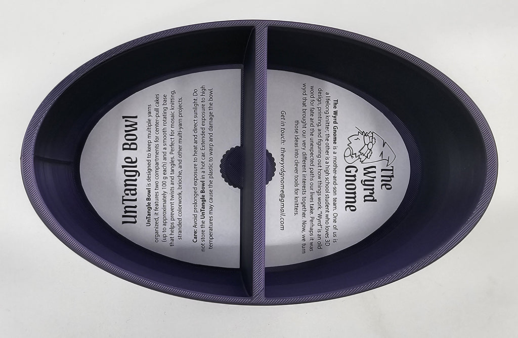 The Wyrd Gnome UnTangle Bowl - Midnight Orchid
