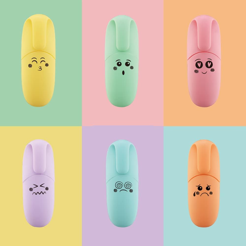 Cute Mini Highlighters - 6 Colors