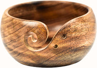Yarn Bowl - Naaz Wood Arts (6" x 6" x 3")