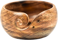 Yarn Bowl - Naaz Wood Arts (6" x 6" x 3")