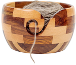 Yarn Bowl - Nagina International Mixed Turmeric & Rosewood (6" x 6" x 3")