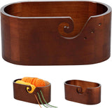 Yarn Bowl - Oval Large Capacity Wooden (11.22"x6.10"x4.72")