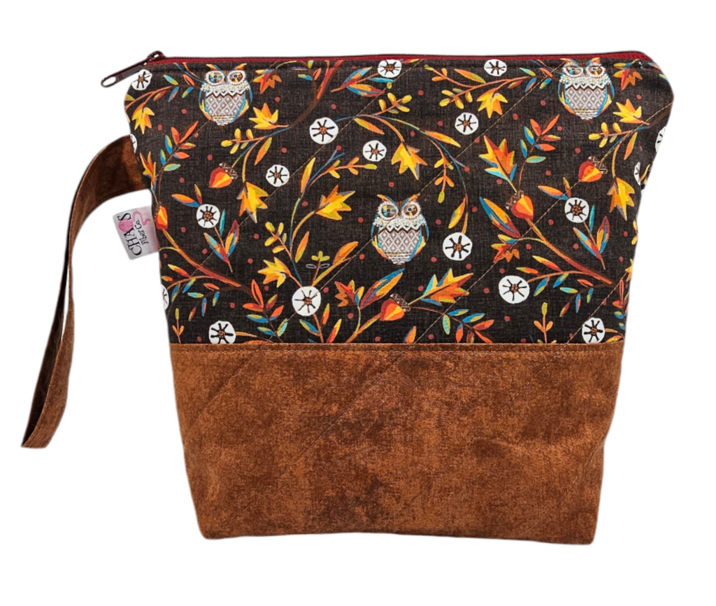 Owls in the Leaves - Project Bag - Small