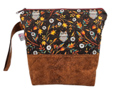 Owls in the Leaves - Project Bag - Small