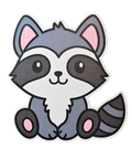 Racoon baby - Chaos Sticker