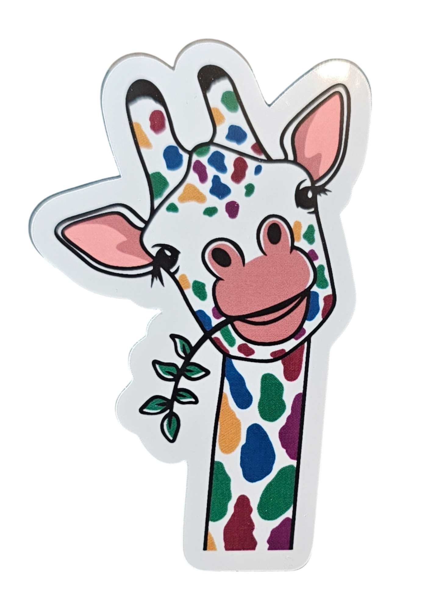 Rainbow Giraffe - Chaos Sticker - CHAOS Fiber Co