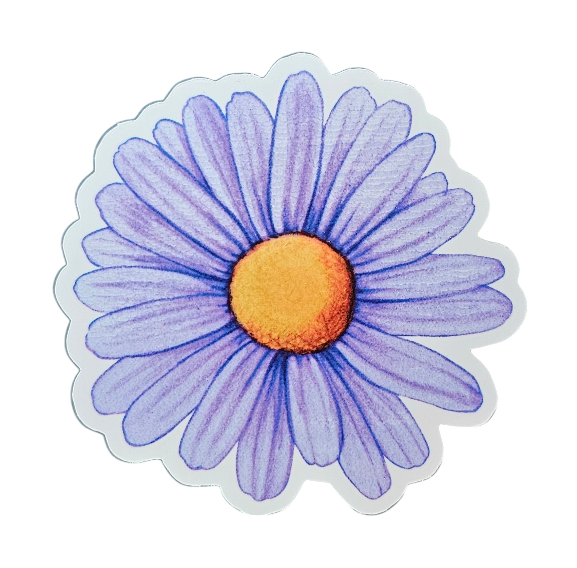 Lavender Gerber Daisy - Chaos Sticker - CHAOS Fiber Co