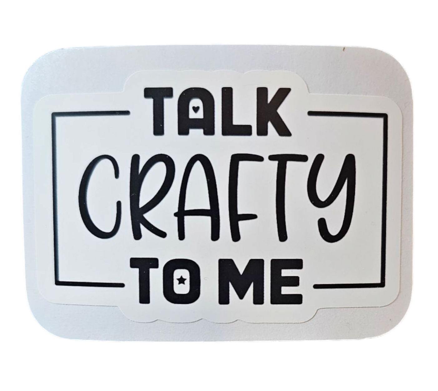 Talk Crafty To Me - Chaos Sticker - CHAOS Fiber Co