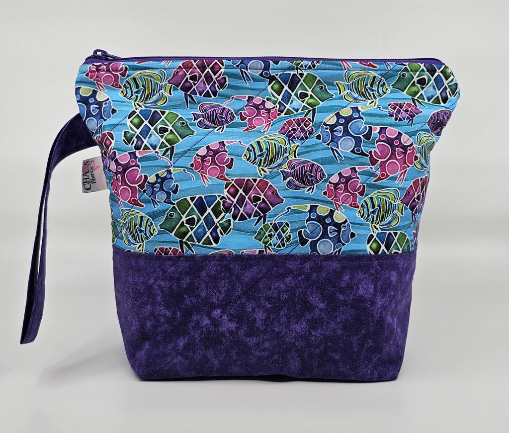 Rainbow Fish - Project Bag - Small - CHAOS Fiber Co