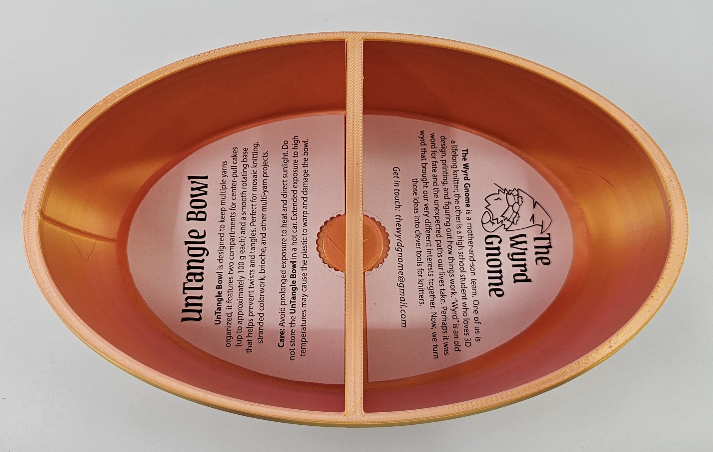 The Wyrd Gnome UnTangle Bowl - Satin Honey