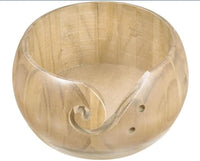 Yarn Bowl - Wooden Handmade Yarn Bowl (natural)