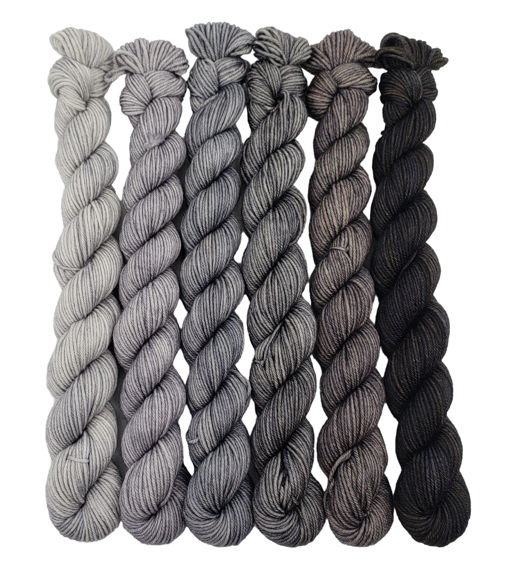 Stormy Skies - Minis Gradient Set - CHAOS Fiber Co