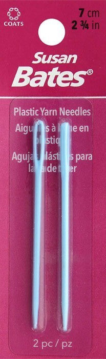 Susan Bates - 2-Pack Plastic Yarn Knitting Needle, 2-3/4-Inch - CHAOS Fiber Co
