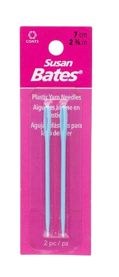 Susan Bates - 2-Pack Plastic Yarn Knitting Needle, 2-3/4-Inch - CHAOS Fiber Co