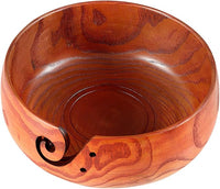 Yarn Bowl - Tchrules Wooden (6.3" x 6.3" x 3")