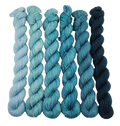 Teal Heaven - Minis Gradient Set - CHAOS Fiber Co
