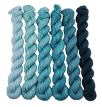 Teal Heaven - Minis Gradient Set - CHAOS Fiber Co